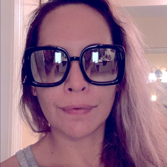 Jimmy Choo Cait-S NS8 Square Mirror Sunglasses